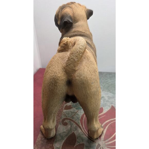 Vtg. 99' Veronese Design 7 Inch Pug Dog Resin Figurine Male - Picture 6 of 13
